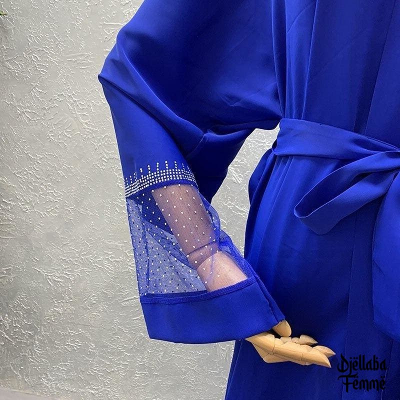 Abaya bleu chic
