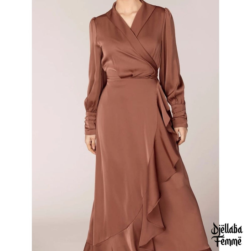 Abaya femme Dubaï brun