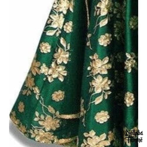 Abaya femme soirée vert