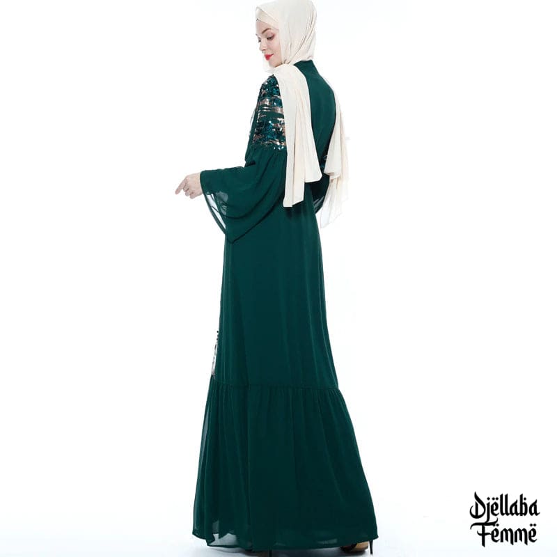 Abaya femme vert