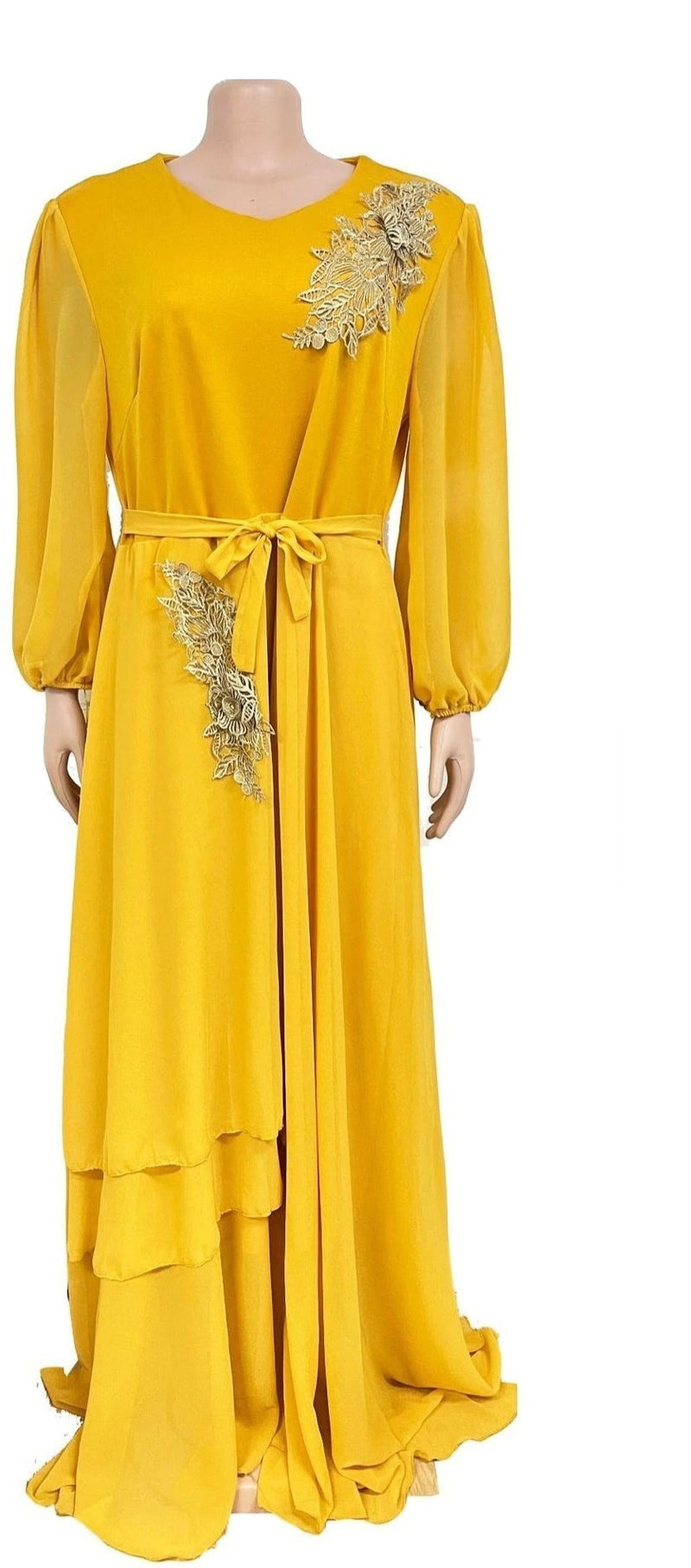 Djellaba Femme jaune