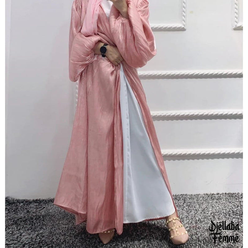 Abaya rose femme