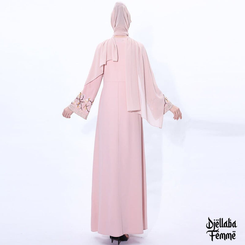 Belle djellaba femme rose