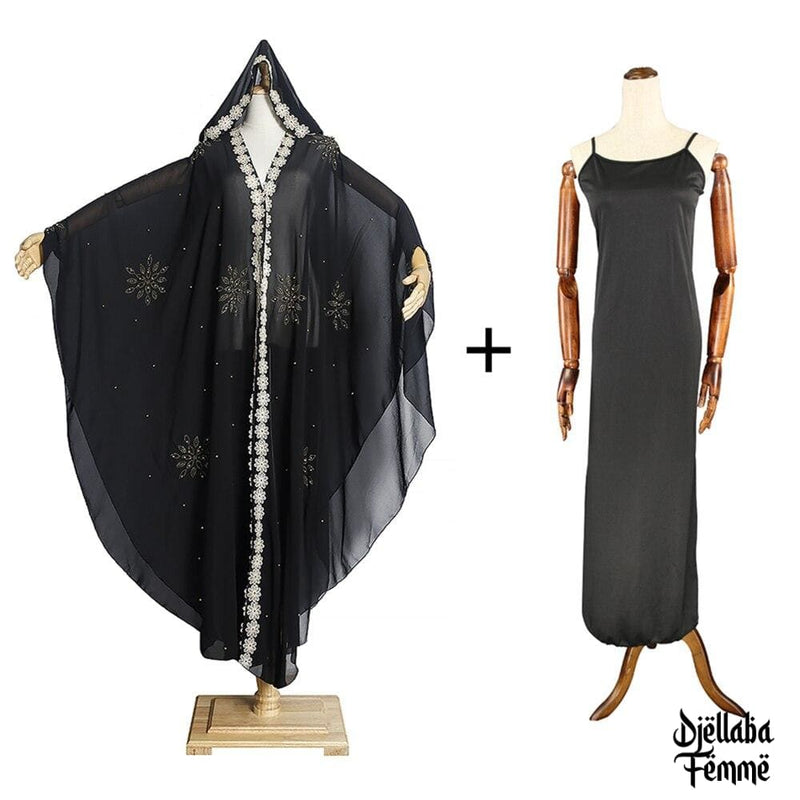 Caftan marocain robe noir