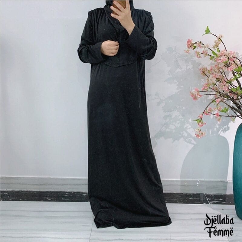 Djellaba avec Hijab noire