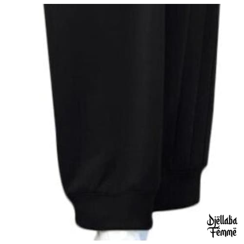 Djellaba sweater noire moderne pour femme