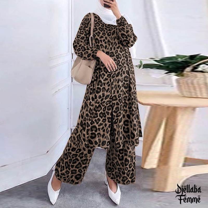 Jabador femme léopard brun