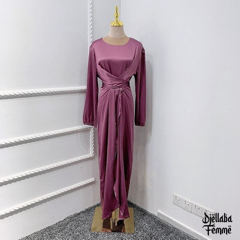Vêtement femme abaya violet